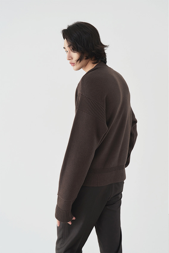 [GOYIR COLLECTION] constructive wool knitwear